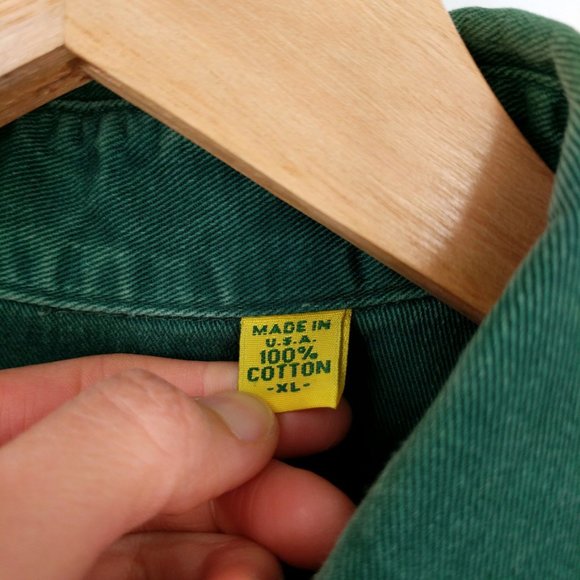 Vintage Duck Head Twill Cotton Flannel Shirt XL - Picture 7 of 9